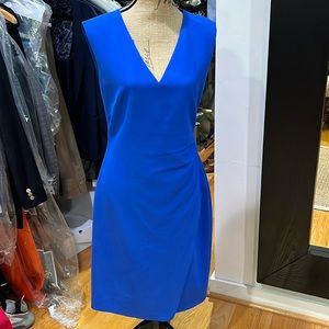 Diane Van Furstenberg beautiful blue knit dress size